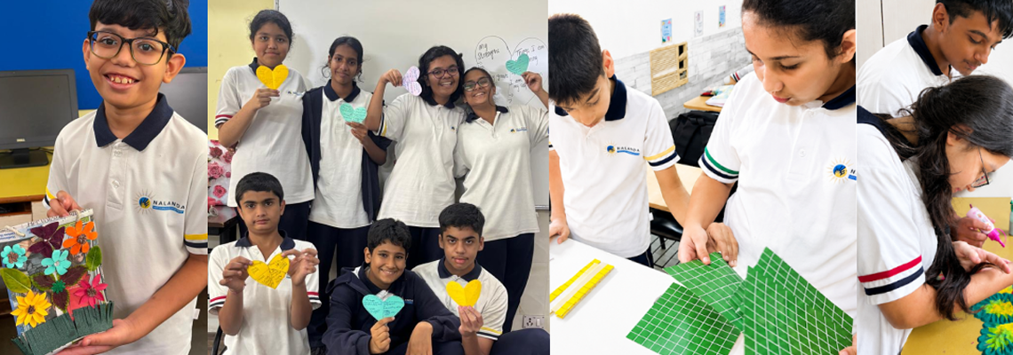 Students taking part in arts and life skills activities